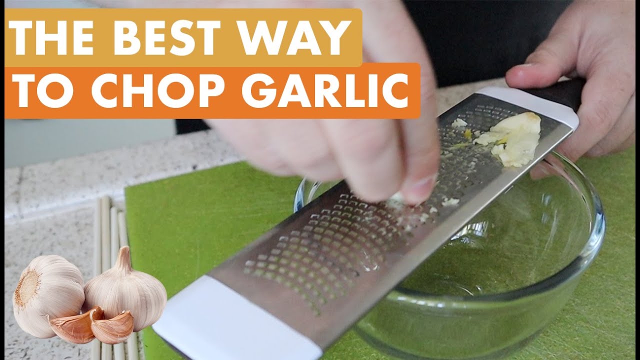 How to Mince Garlic with a Microplane | A La Carte with Alex