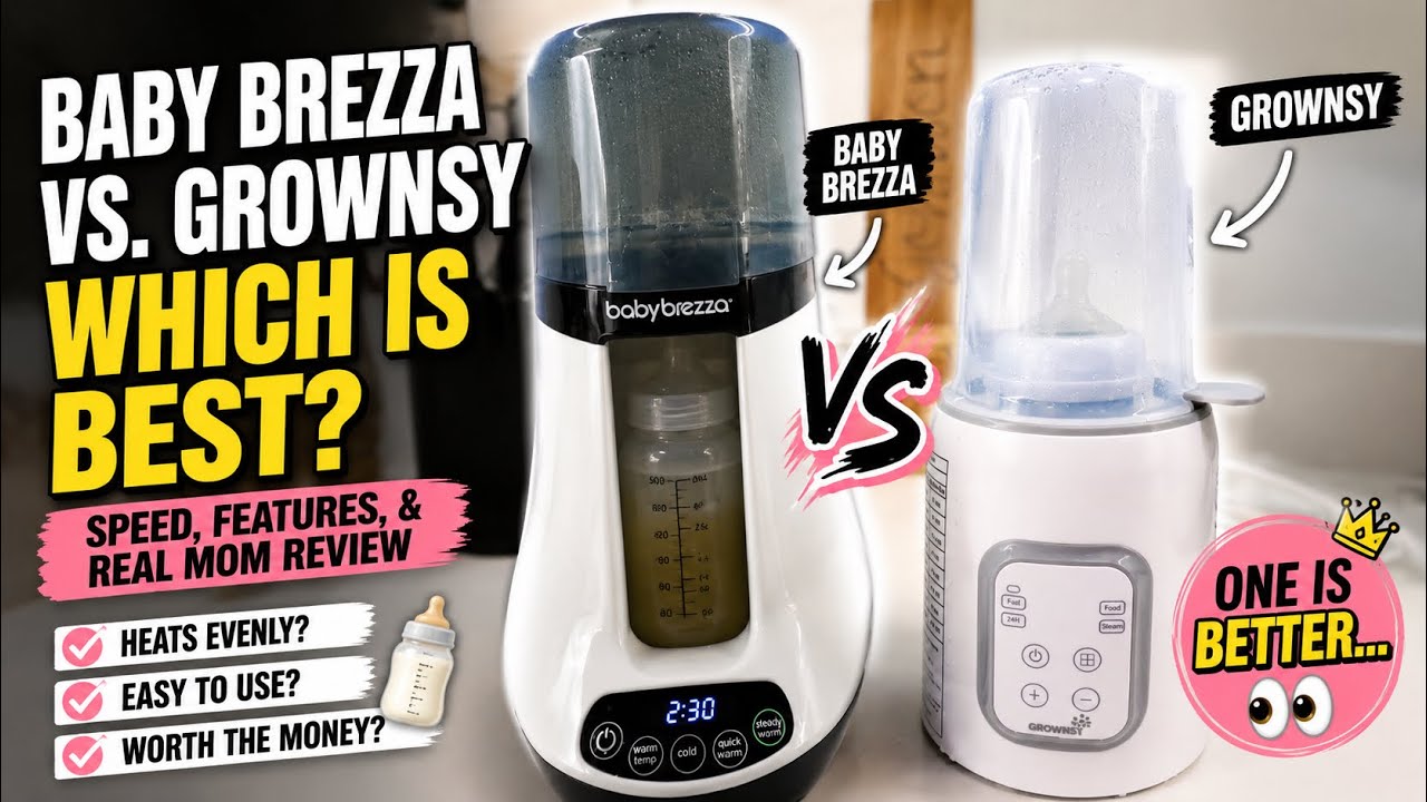 Baby Brezza Vs. Grownsy Bottle Warmer Comparison | Which is best?
