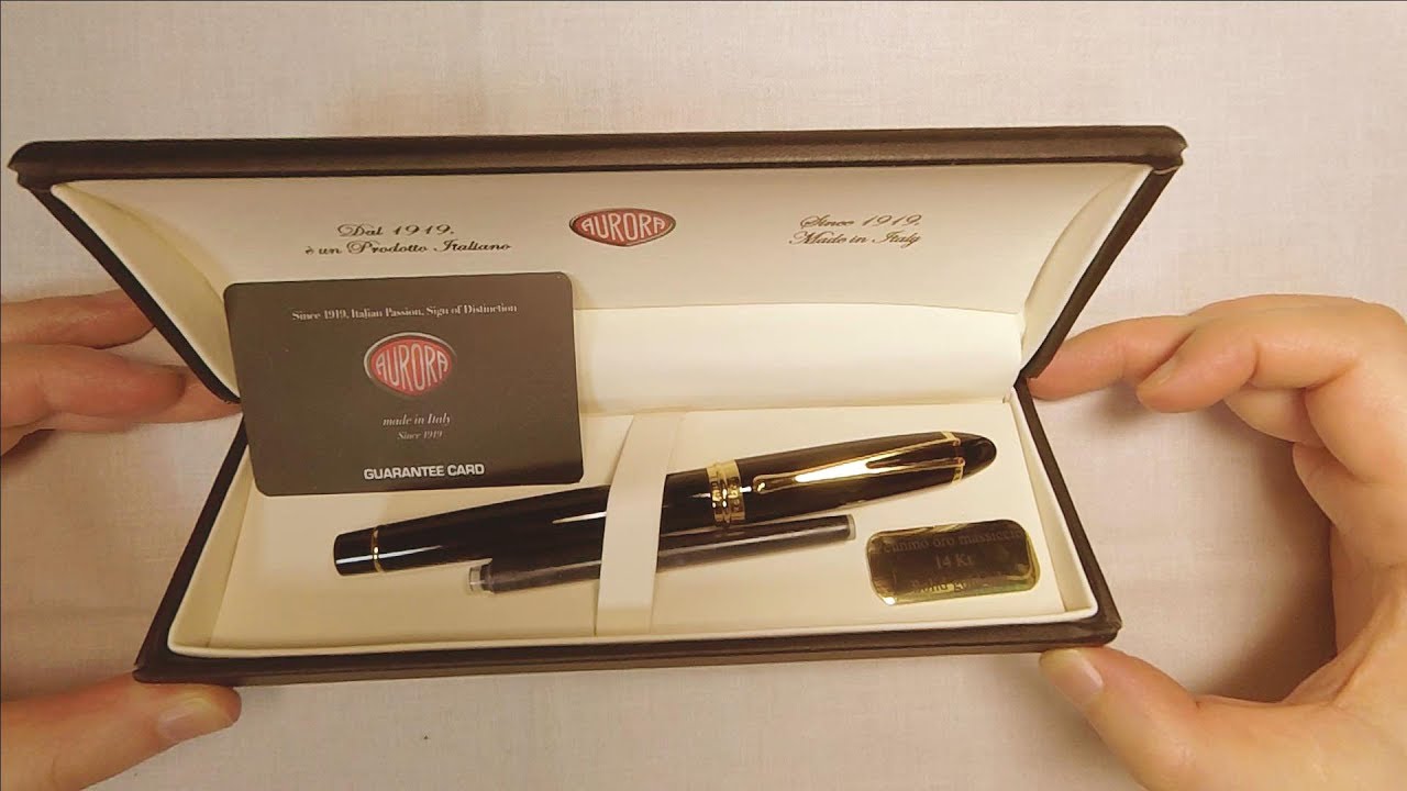 만년필 - 오로라 입실론 디럭스 블랙 (FOUNTAIN PEN - AURORA IPSILON DELUXE BLACK)