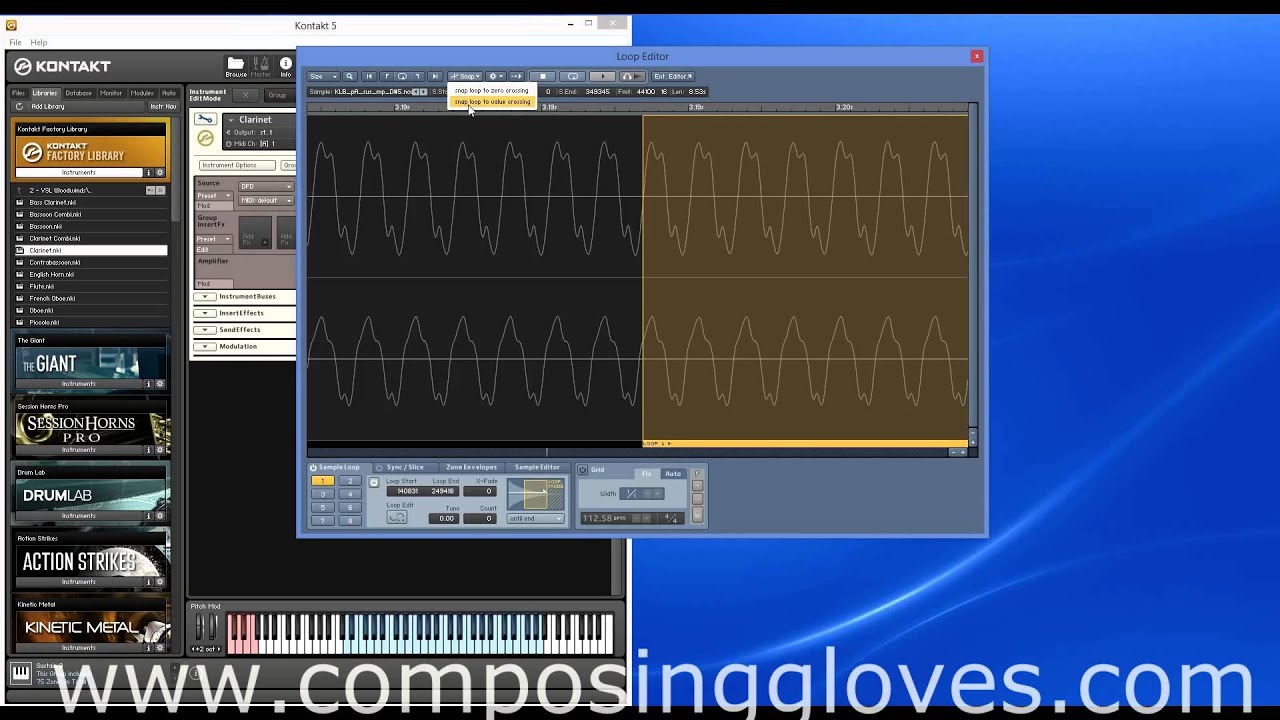 Kontakt From The Ground Up 23 - Waveform Editor Control Panel