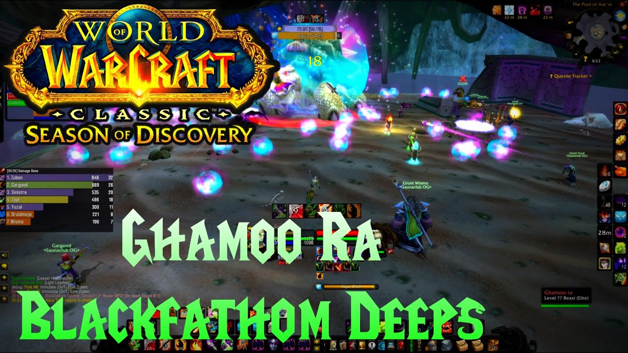 WoW SoD - Warlock PoV: Ghamoo Ra - Blackfathom Deeps