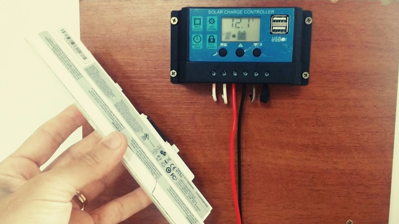 Controlador de carga solar + bateria caseira de lítio+ painel 10w - Meu Micro Sistema Iluminação Top
