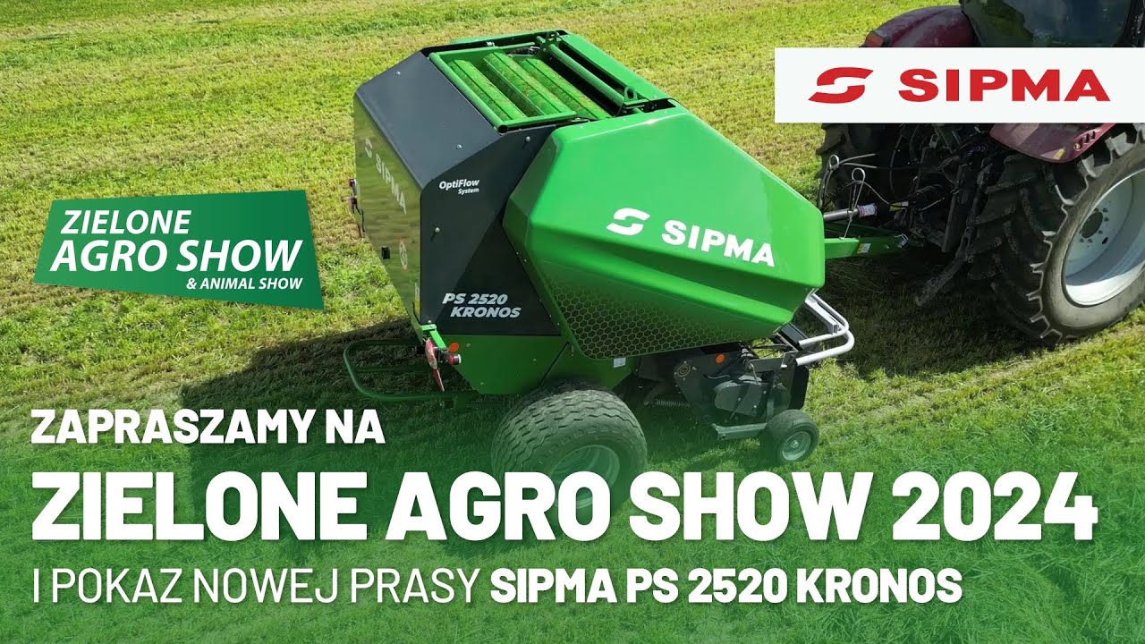 Zapraszamy na Zielone AGRO SHOW 2024 i pokaz nowej prasy SIPMA PS 2520 KRONOS