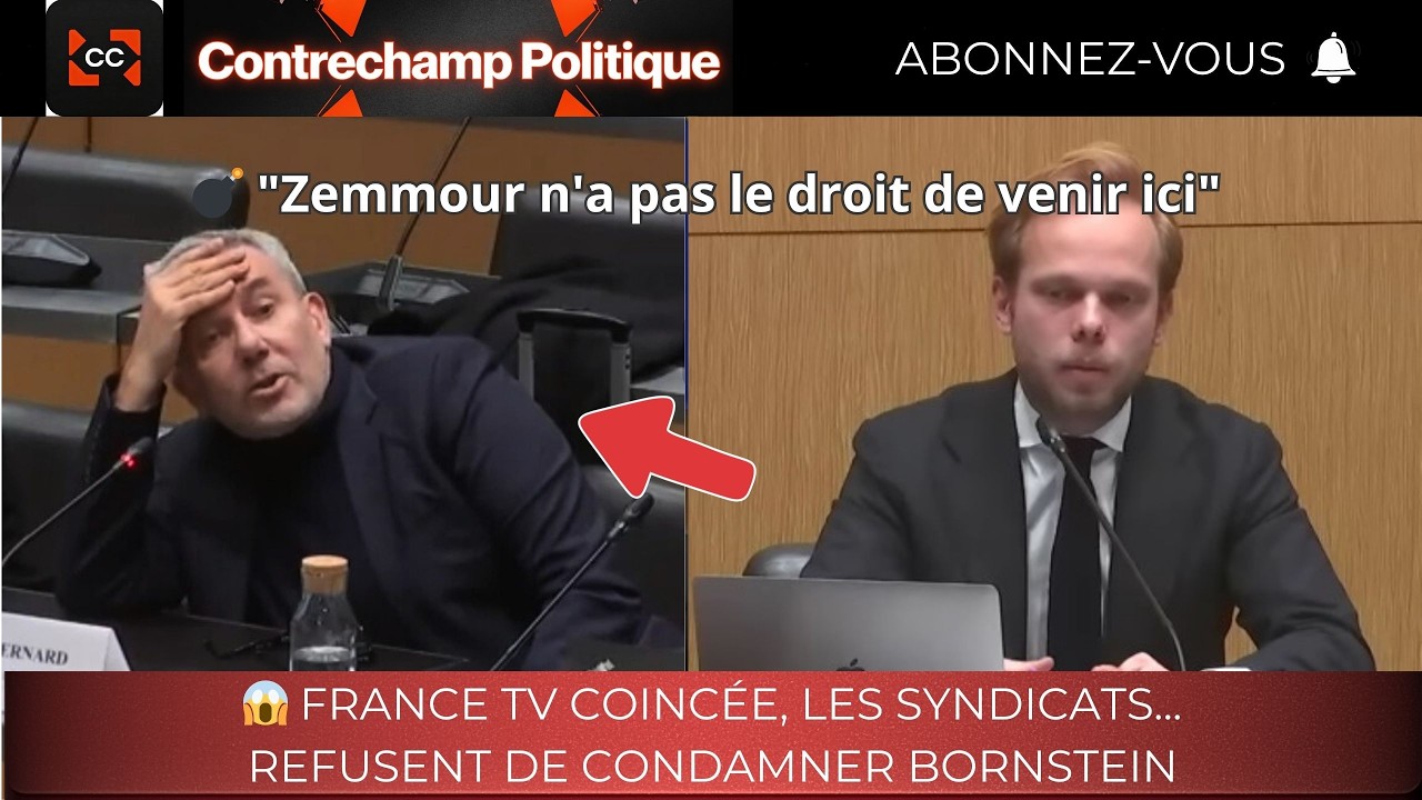 💣 France TV COINCÉE, les syndicats REFUSENT de condamner Bernstein