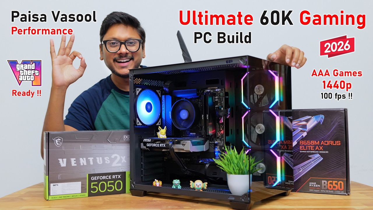 Ultimate 60K Gaming PC Build 2026... 😱 Paisa Vasool Performance !! 🔥