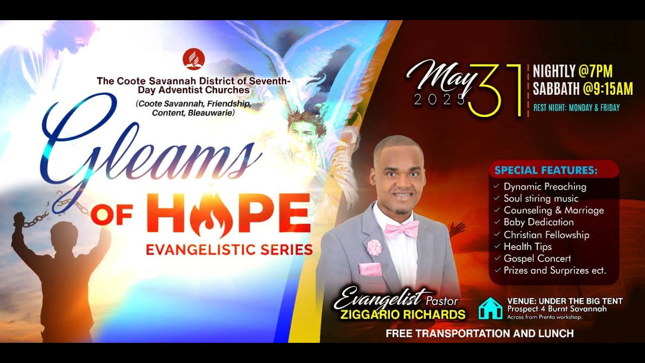 Gleams Of Hope Evangelistic Series || Gods Got A Secret To Tell You || Tuesday June 3, 2025 ||