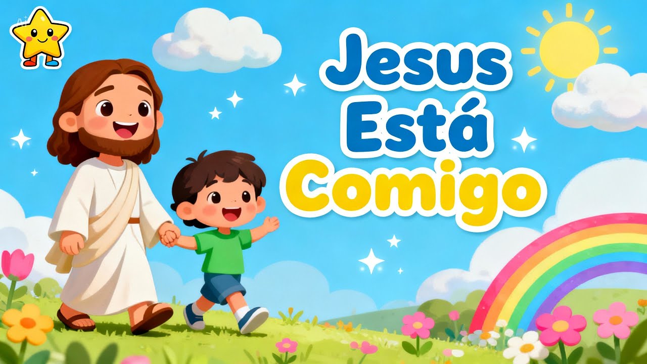 Jesus Está Comigo 🌈 | Canção Infantil Cristã para Crianças