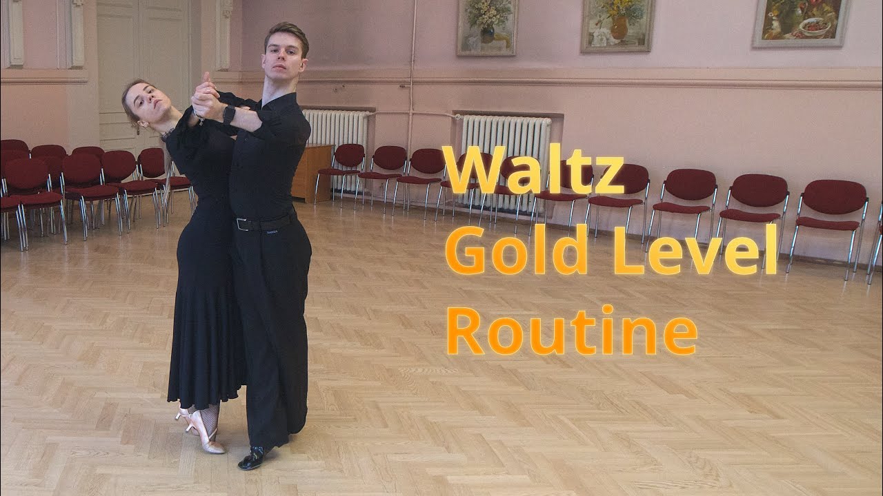 Waltz Gold Level Choreography | Fallaway Reverse & Slip Pivot, Running Spin Turn