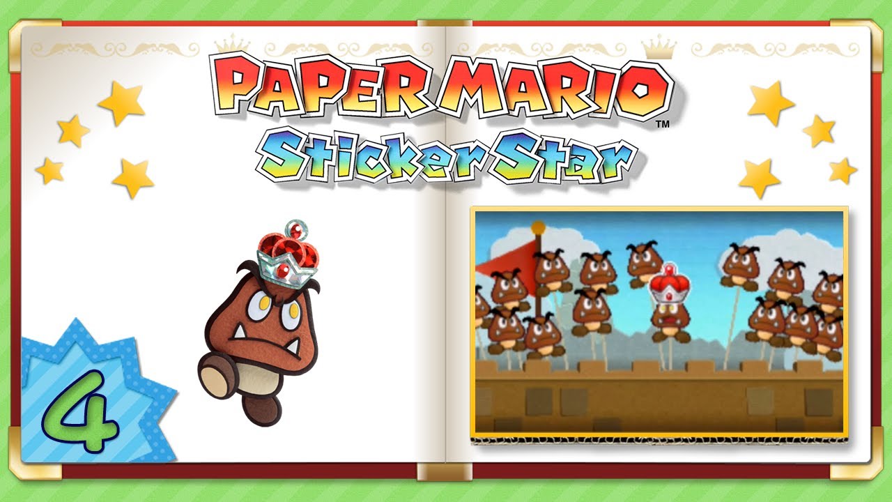Let's Play FR HD Facecam Paper Mario: Sticker Star - Goomba mégaluisant