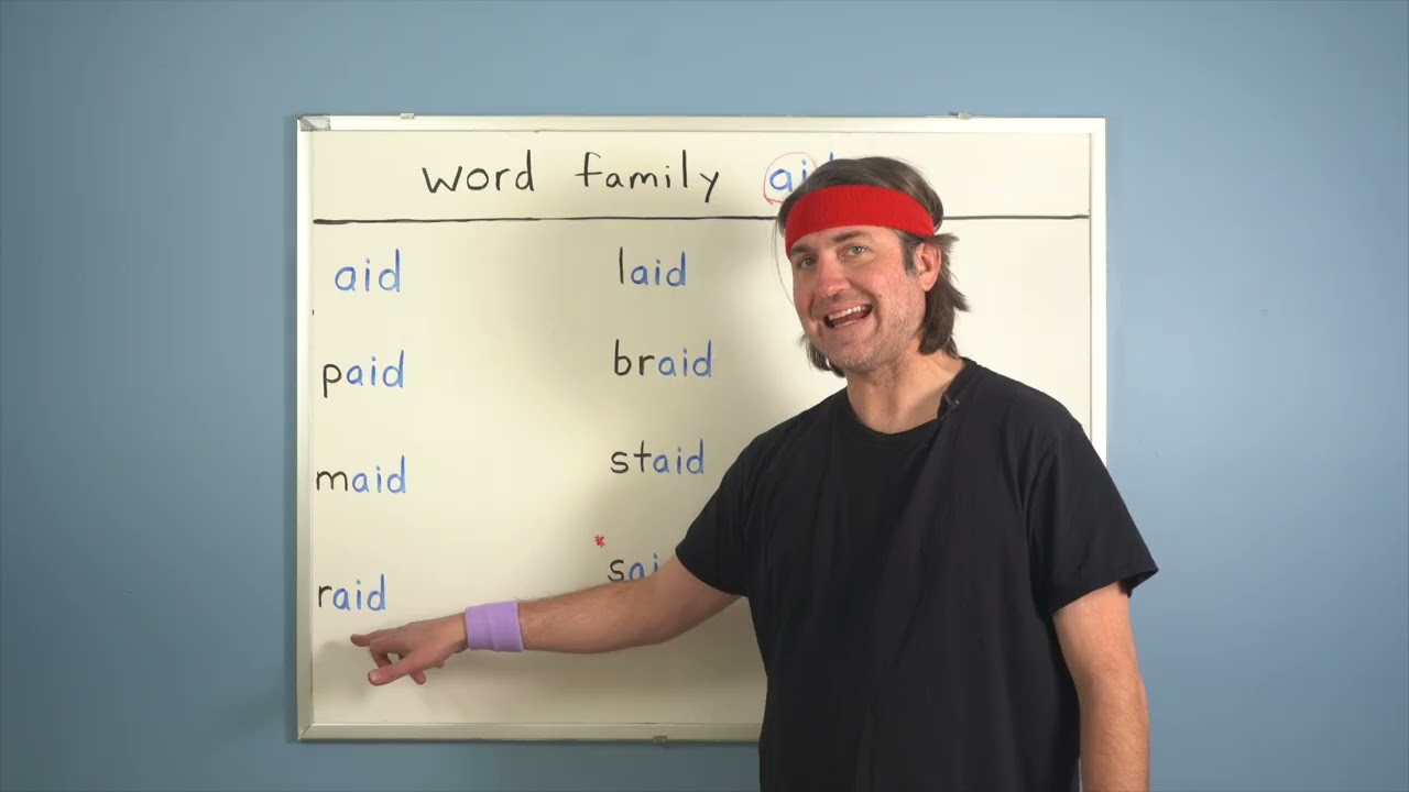 English with Mike:  Learn Pronunciation with Word Families (-aid) Long a sound