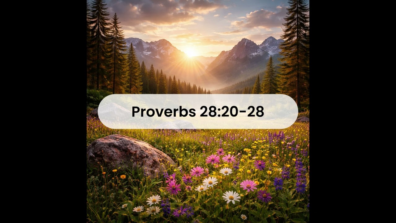 Proverbs 28:20-28 Bible Music