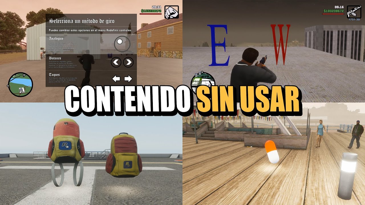 Contenido Sin Usar en GTA SA Definitive Edition