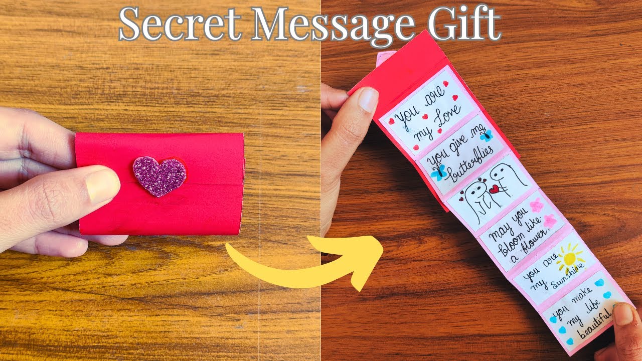 Heart Secret Messege Gift For Boyfriend/Girlfriend/Bestfriend On Valentine's Day | 3D Paper Crafts