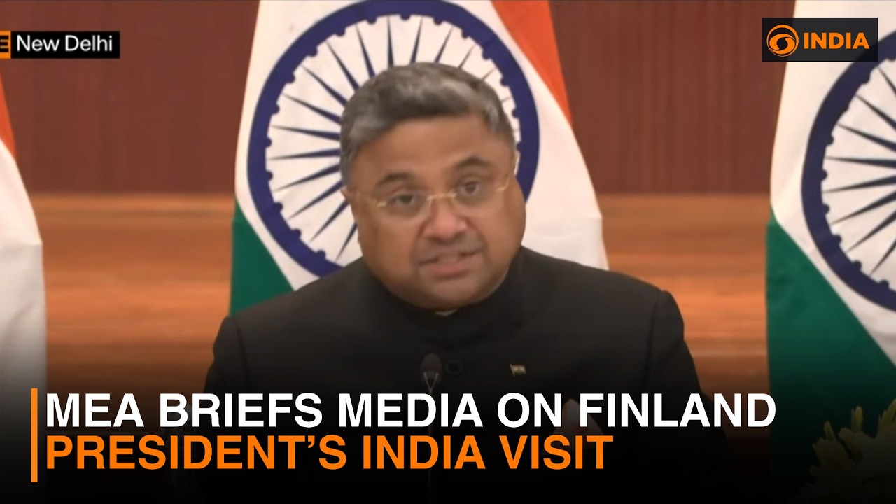 MEA briefs media on Finland President’s India visit