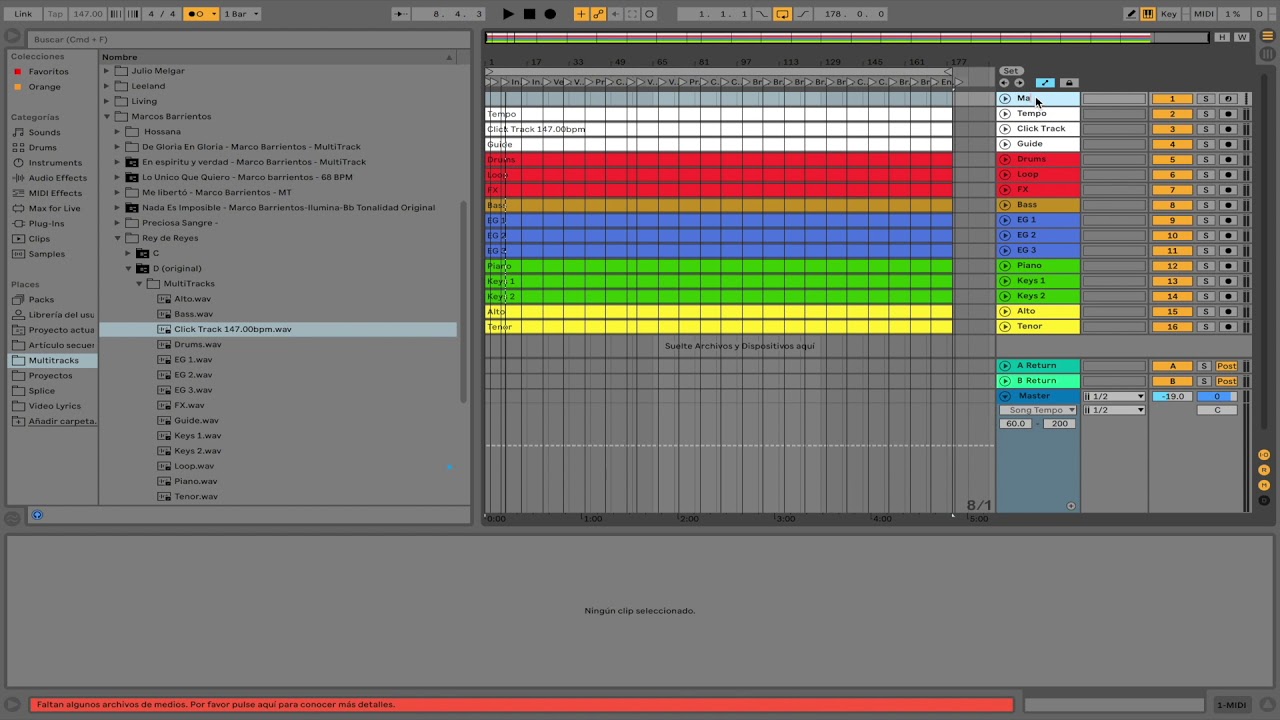 Tip para crear tu Set List en Ableton Live