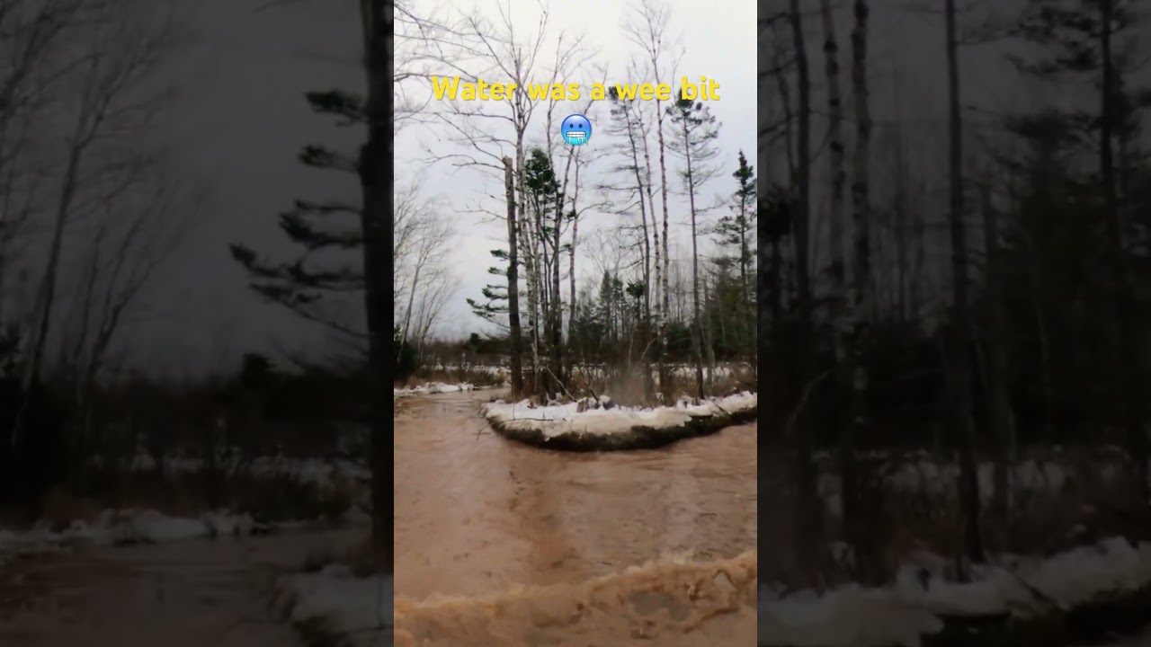Nice ride around kennetcook except these water crossings which are 🥶 #avoidingchores