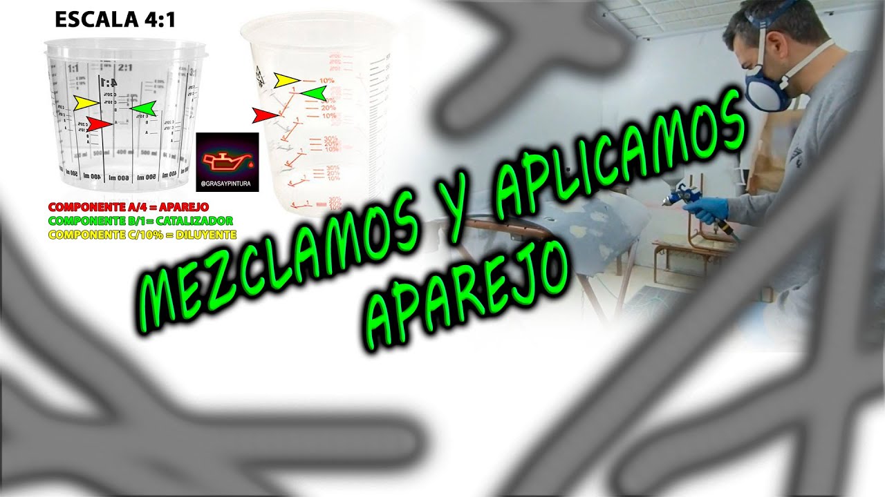 Aprende a mezclar y aplicar aparejo. (principiantes)