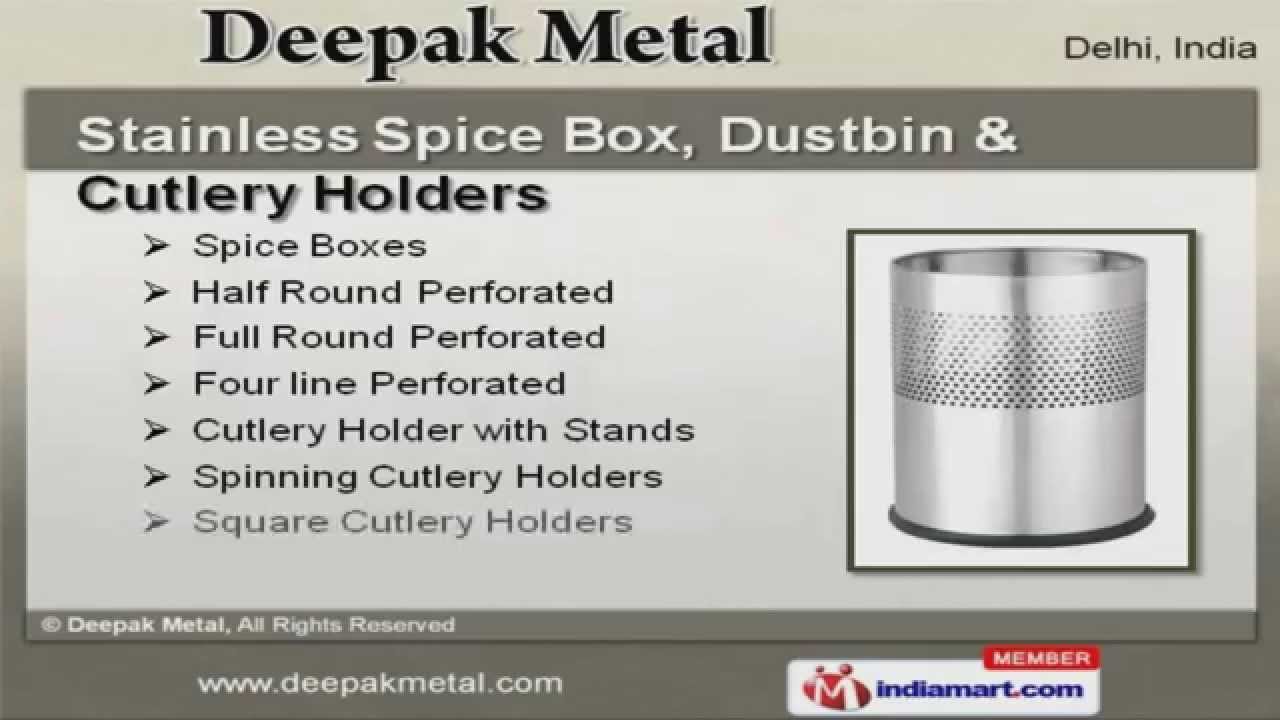 Stainless Spice Box by Deepak Metal, Delhi
