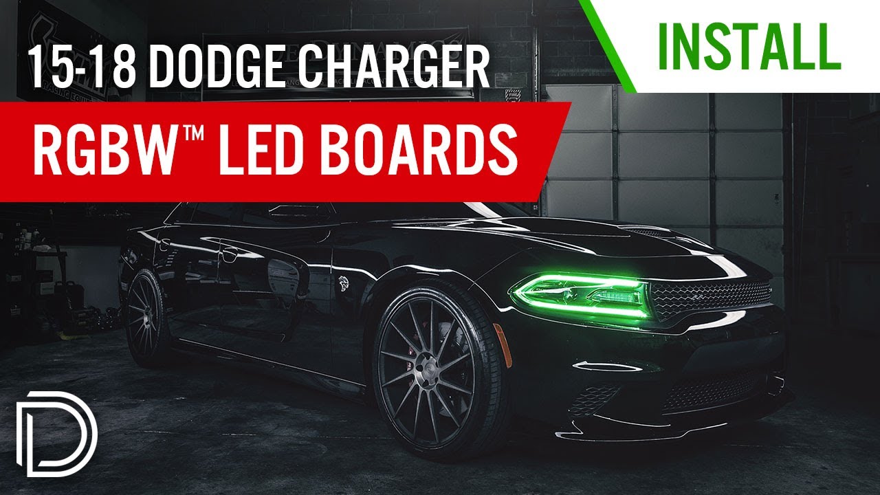 Как установить светодиодные платы RGBW™ для Dodge Charger 2015–2018 годов | Diode Dynamics