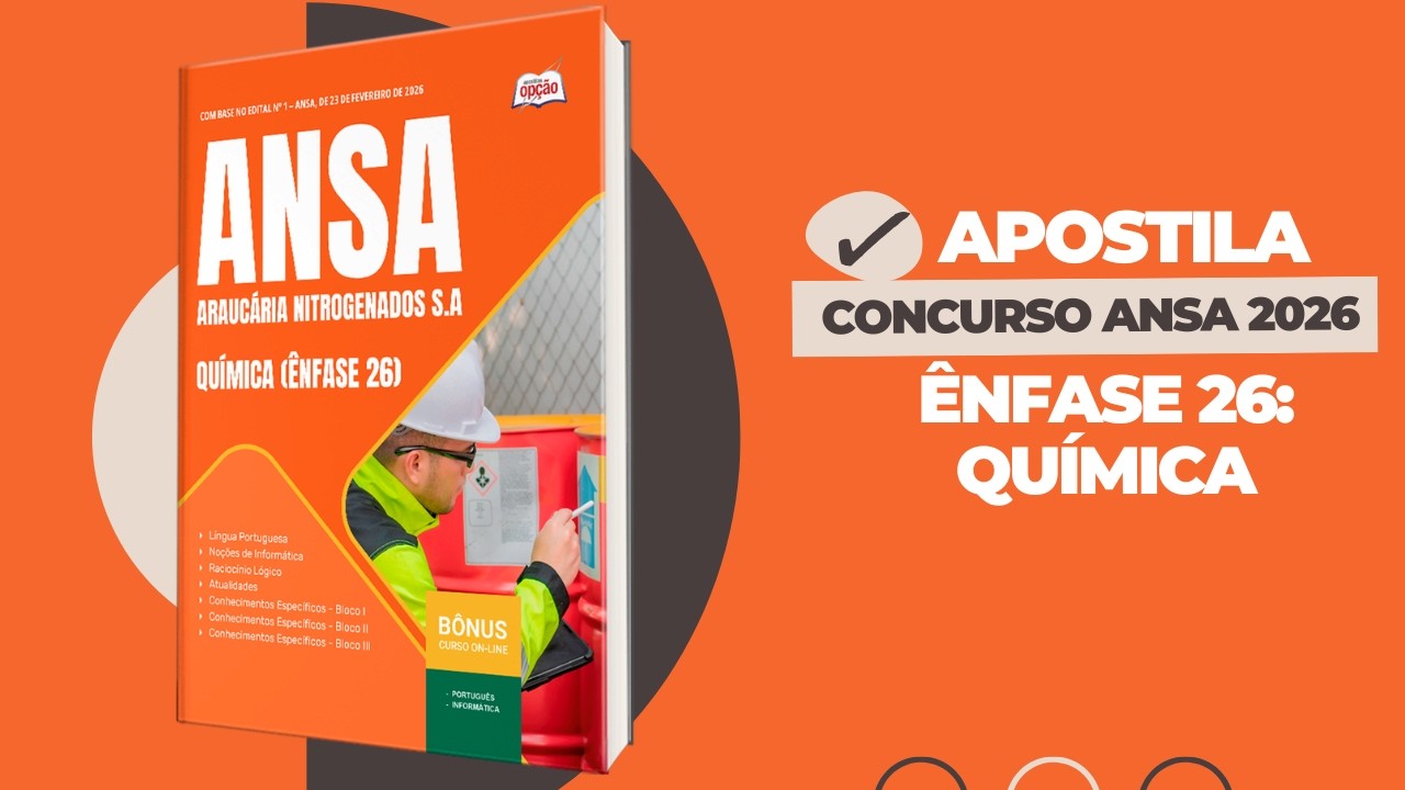 Apostila Concurso ANSA 2026- Ênfase 26: Química