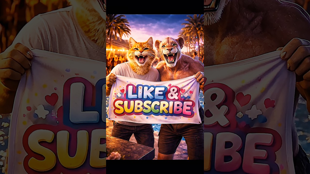 He Drank It… And Turned Tiny! 😂 | Cat Bro & Pink Lion 