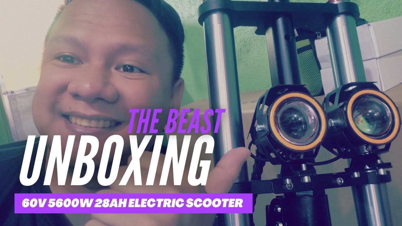 60V 56000W ELECTRIC SCOOTER UNBOXING | GOOGLE PIN
