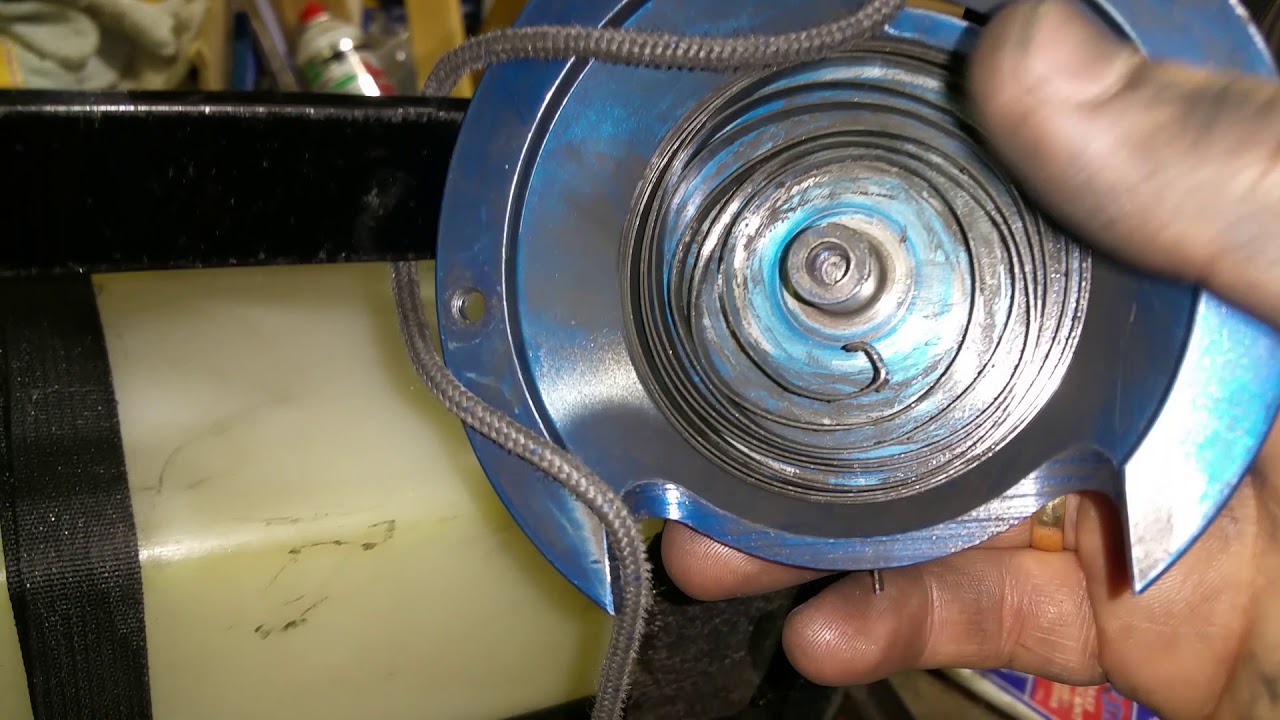 Sky100 paramotor engine, repaired  broken starter rope