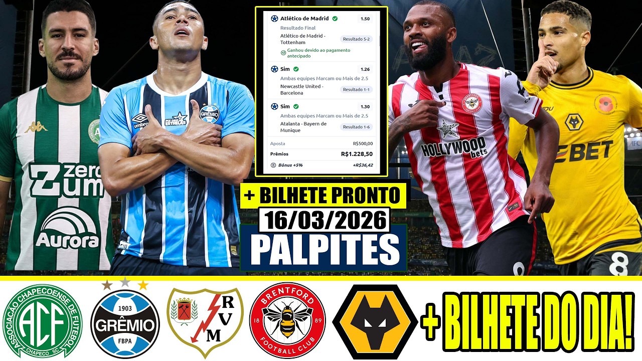 ✅⚽PALPITES & ANALISES DE FUTEBOL HOJE / FUTEBOL EUROPEU + BRASILEIRÃO + GESTÃO E BILHETE PRONTO💥🚀
