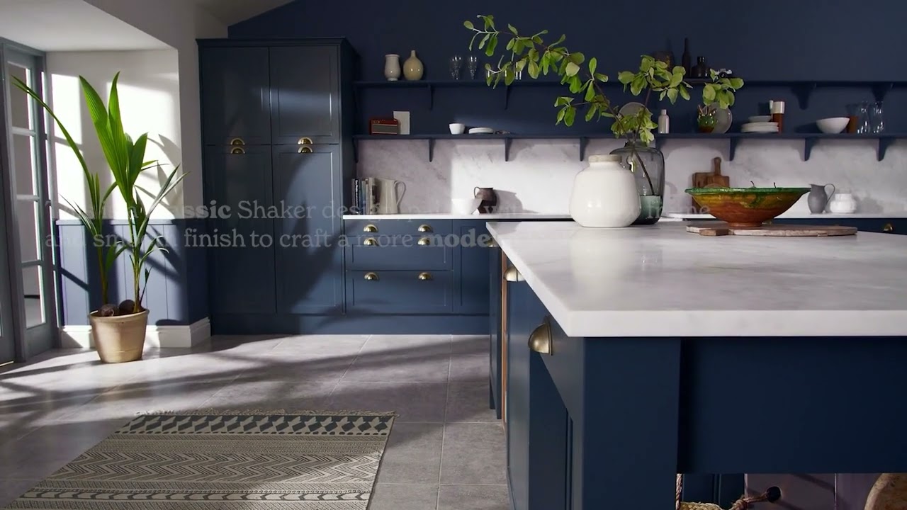 Modern shaker style kitchen | Contemporary country design | Dunham kitchen range | Magnet