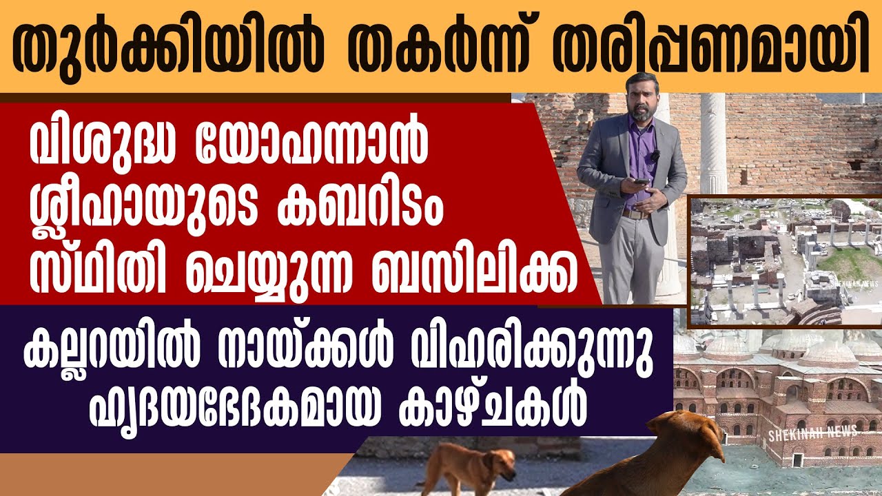 വി യോഹന്നാന്‍ ശ്ലീഹായുടെ കല്ലറയില്‍ നായ്ക്കള്‍ വിഹരിക്കുന്നു ഹൃദയഭേദക കാഴ്ചകള്‍| THE TOMB OF ST JOHN