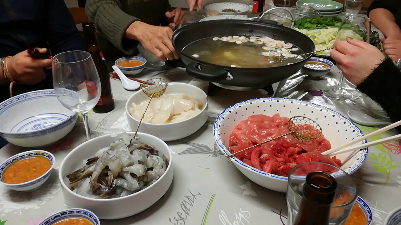 Repas entre famille.