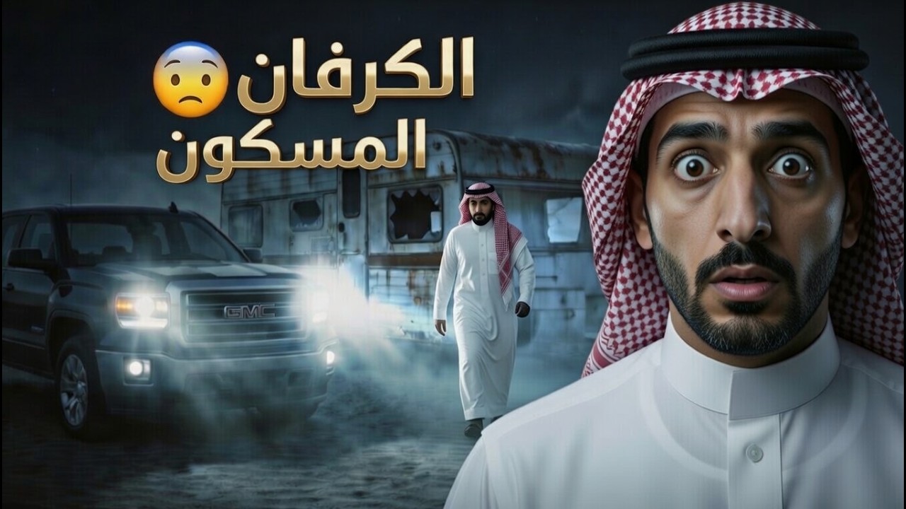 كشتة في الصحراء 🏜️ قلبت رعب 😱… ليلتين في كرفان مهجور 🚐