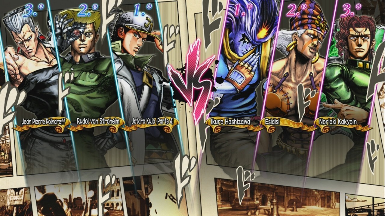 JoJo's Bizarre Adventure All-Star Battle R: Jotaro Kujo (Parte 4) vs. Equipo Ikuro Hashizawa.