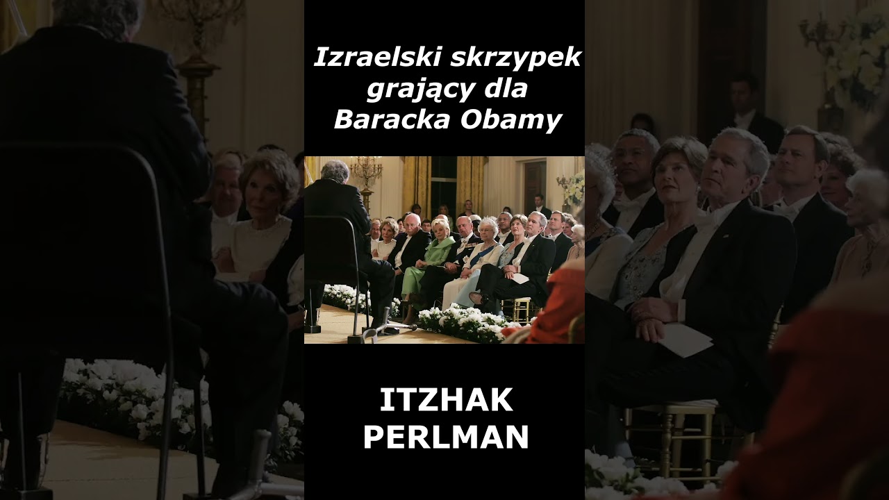 Izraelczyk grający na skrzypcach dla Obamy: ITZHAK PERLMAN  #izrael #skrzypce #stanyzjednoczone