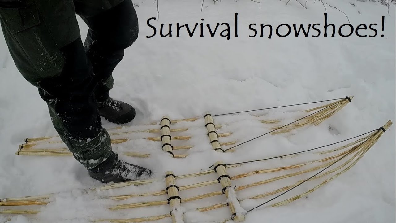 DIY snowshoes for bushcraft and survival