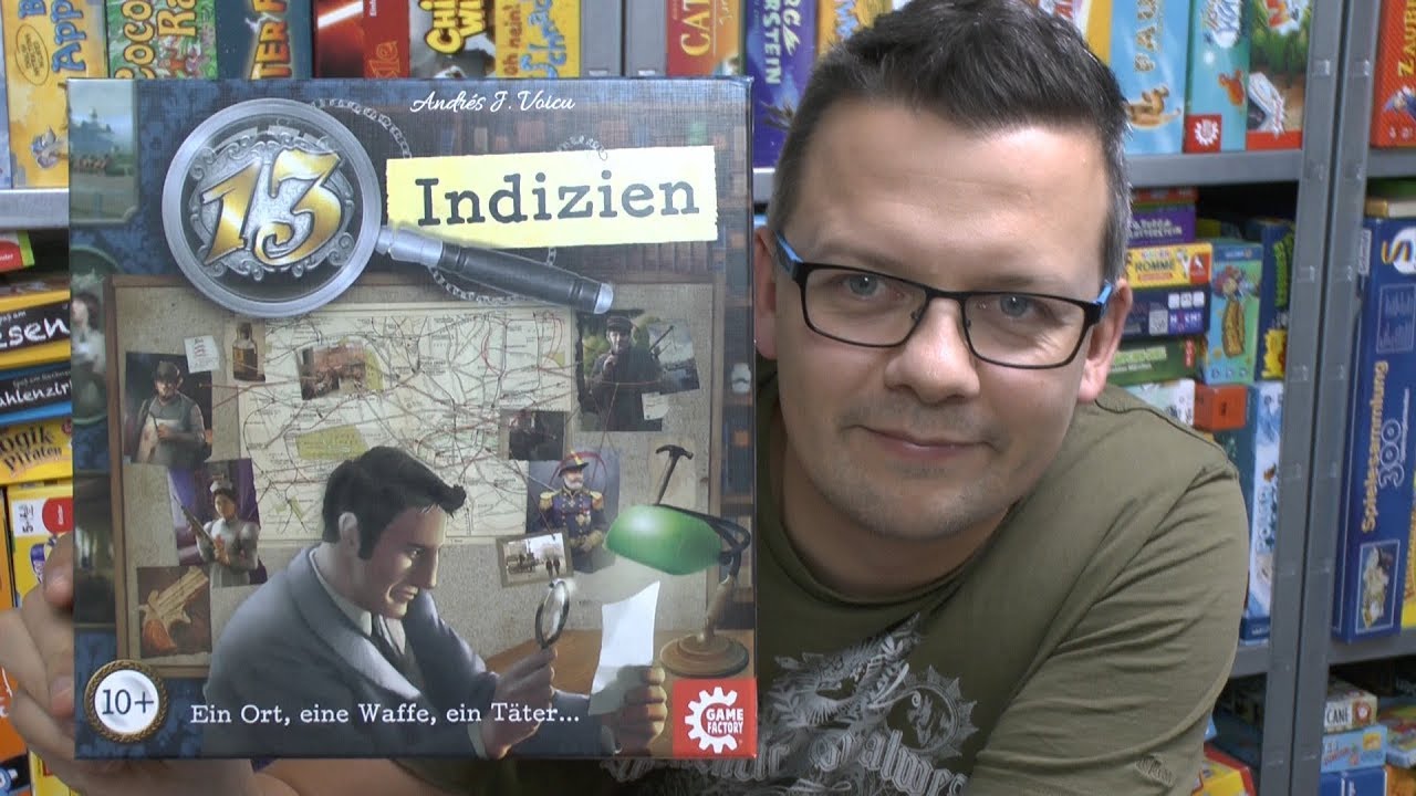 13 Indizien (Game Factory) - ab 10 Jahre - Deduktionsspiel ... nur etwas anders als Cluedo