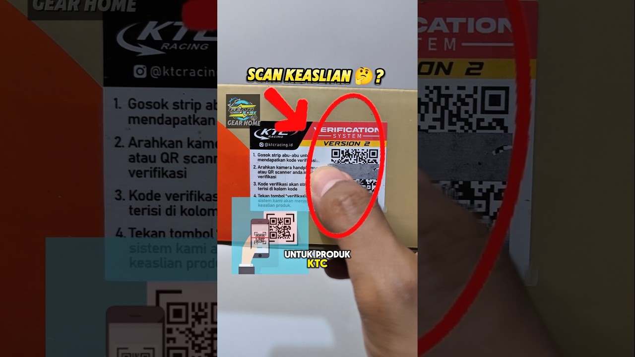 Cara Scan Keaslian Sparepart KTC RACING 🛵🤔? Shockbreaker motor