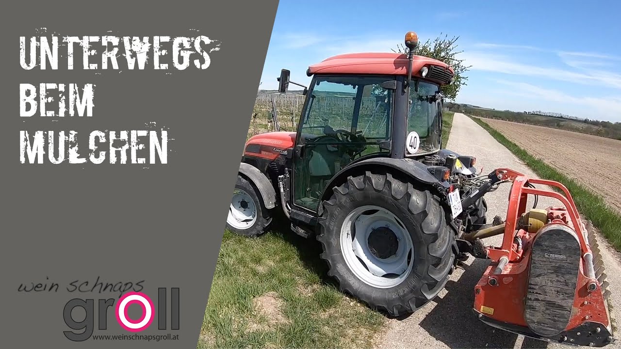 POV - Weinbau - Unterwegs mit dem Mulcher - Landini REX 90F