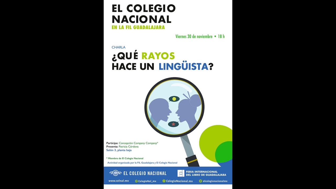 Blueline en la FIL - Concepción Company - ¿Qué rayos hace un lingüista?