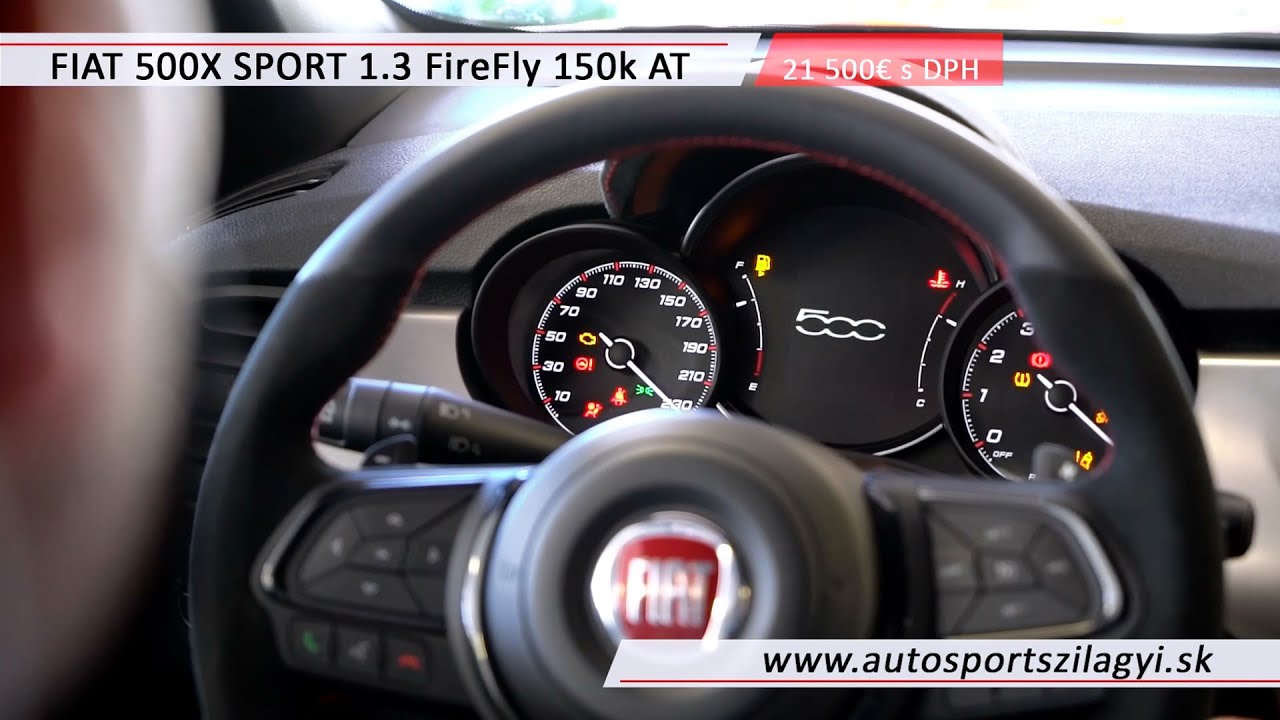 FIAT 500X SPORT 1.3 FireFly 150k AT / www.autosportszilagyi.sk