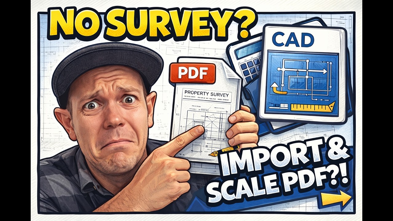 No CAD survey? Importing and scaling a PDF survey in Auto CAD is easy!