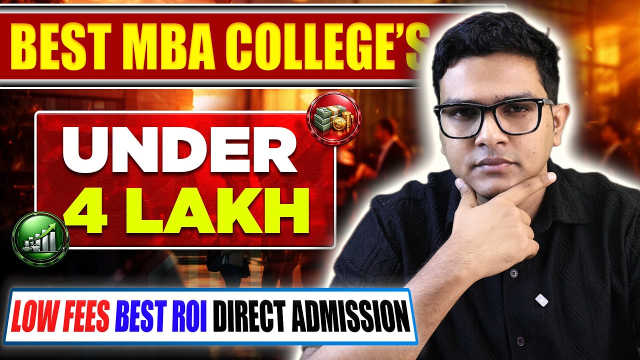 Best MBA Colleges Under 4 Lakh Fees 😱 | Low Fees MBA with Best ROI 📈 | Direct Admission 2026  😲