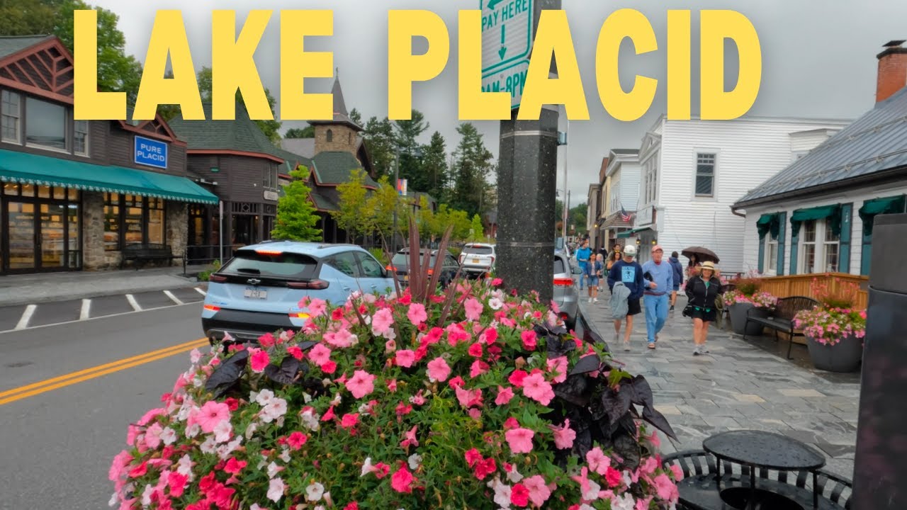 Main Street Lake Placid is your go-to destination in UpState NY | 4k Walking Tour