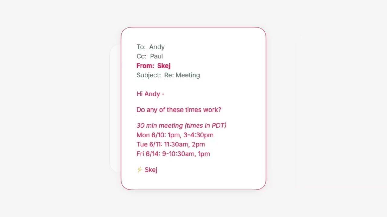 Skej Is Your A.I. Scheduling Assistant