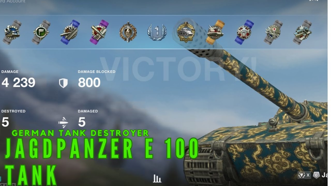 JagDpanzer E 100 Tank Destroyer - Worlds of Tanks Blitz