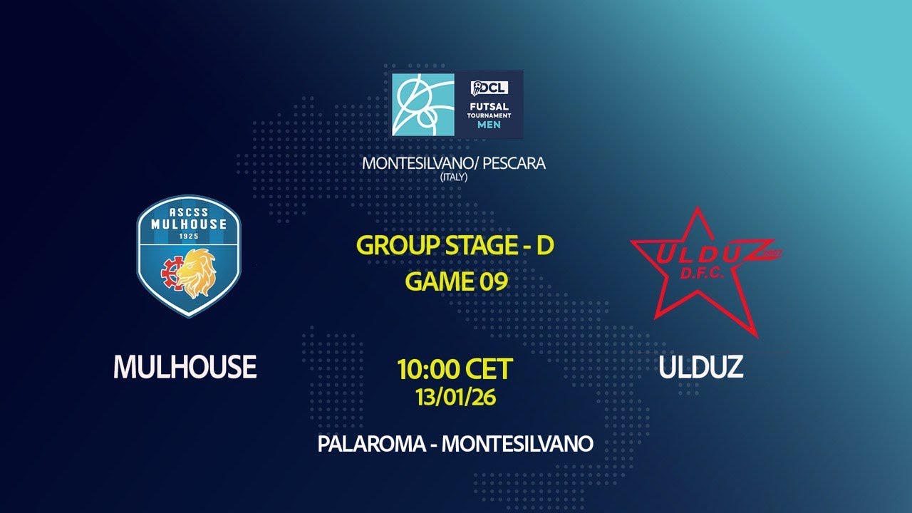 Futsal 2026 | Men | GROUP D | GAME 09 | MULHOUSE vs ULDUZ