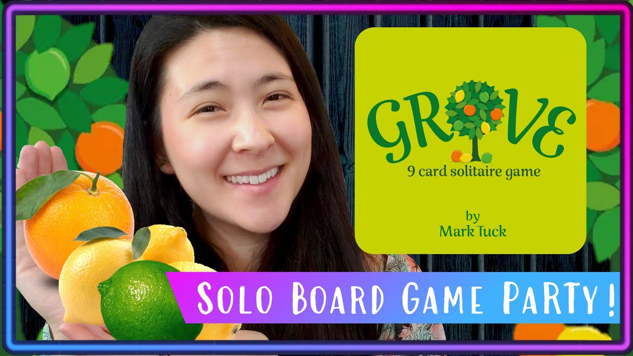 Grove | Вечеринка по настольной игре в одиночку!!! (Прохождение и обзор/обучение, да!) 🍊🍋🍐