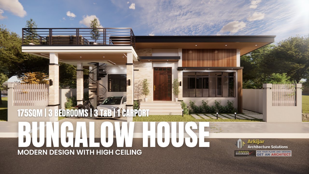 Dream Bungalow Goals | 175 sqm Modern House with High Ceiling