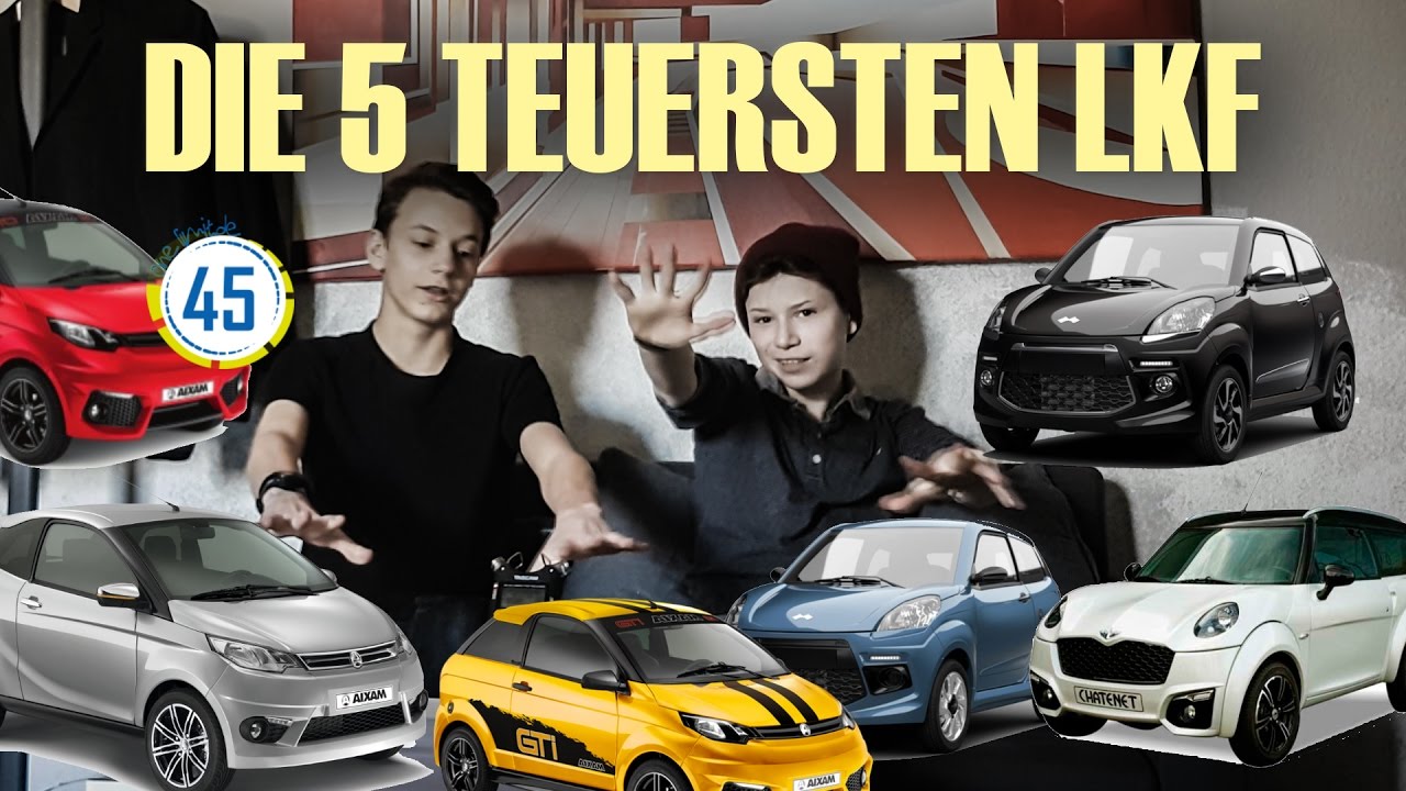 Die 5 teuersten Autos - die man mit 15* fahren darf #OneLimit