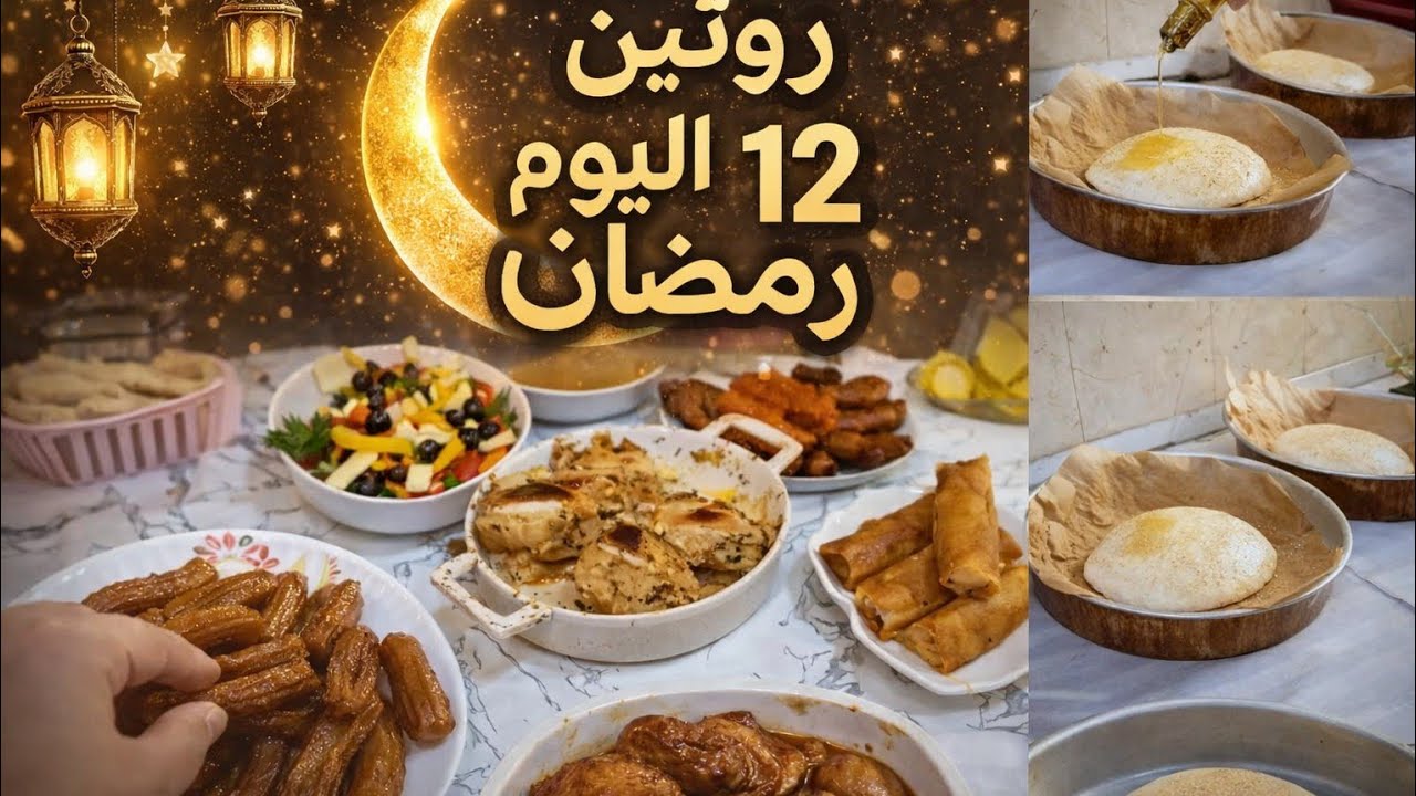 روتين اليوم 12 من رمضان 🌙 | تحضيرات المطبخ وطاولة إفطار شهية 🤍